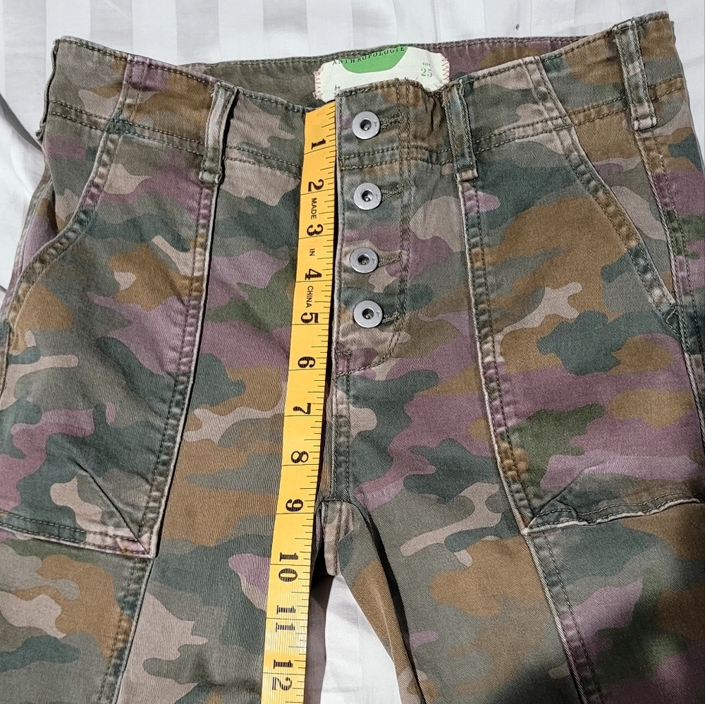 Anthropologie Jefferson Slim Utility Camouflage Pants Size 25 Pre-Owned - Picture 8 of 10